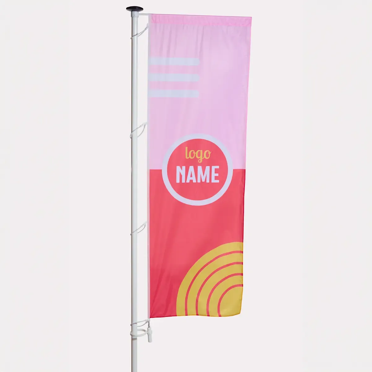 Baniervlag bedrukken | Rechthoekige vlag voor mast