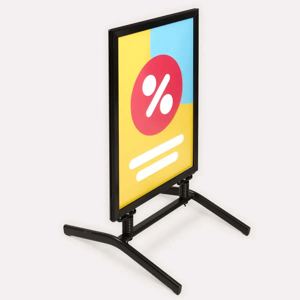 Stoepbord met swingvoet – Onbedrukt aluminium frame voor eigen invulling