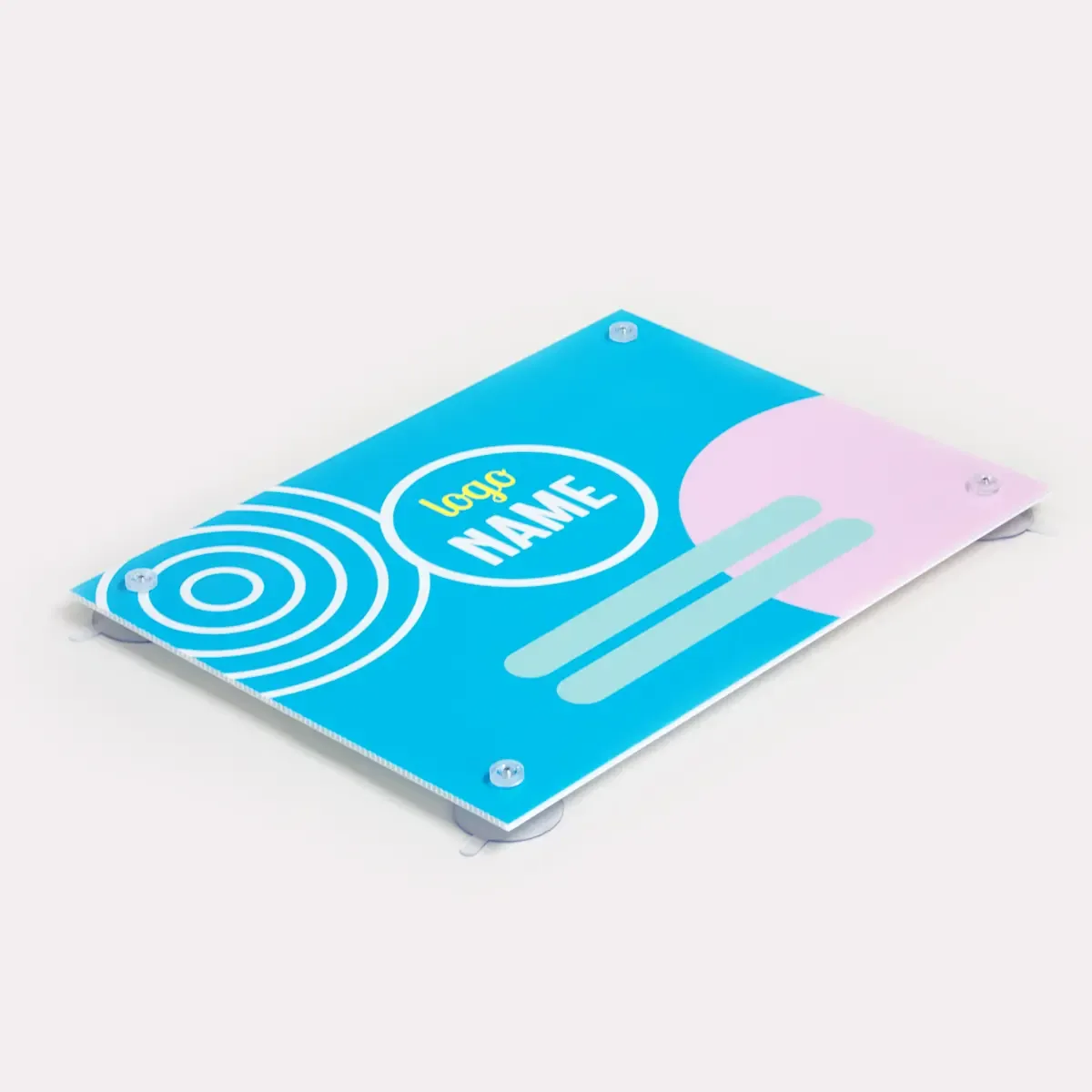 Vlak makelaarsbord met full colour bedrukking